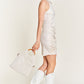 “Foggy Nights” Shirred Dress