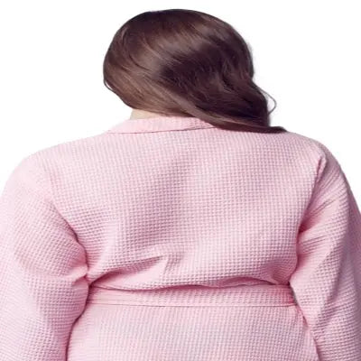 Knee-Length Waffle Kimono Robe