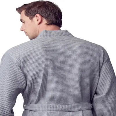 Waffle Kimono Spa Bathrobe -  Absorbent, Lightweight