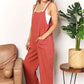 Double Take Wide Leg Overalls with Front Pockets