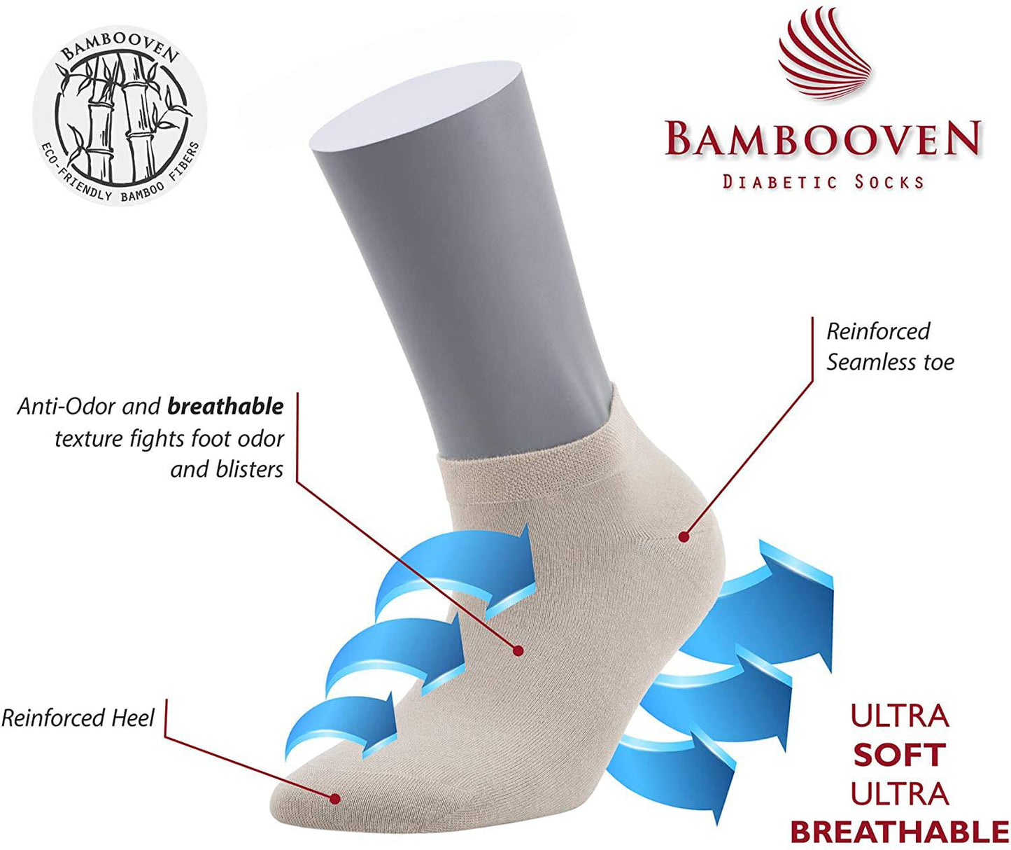 Women’s Bamboo Ankle Socks 12-Pack