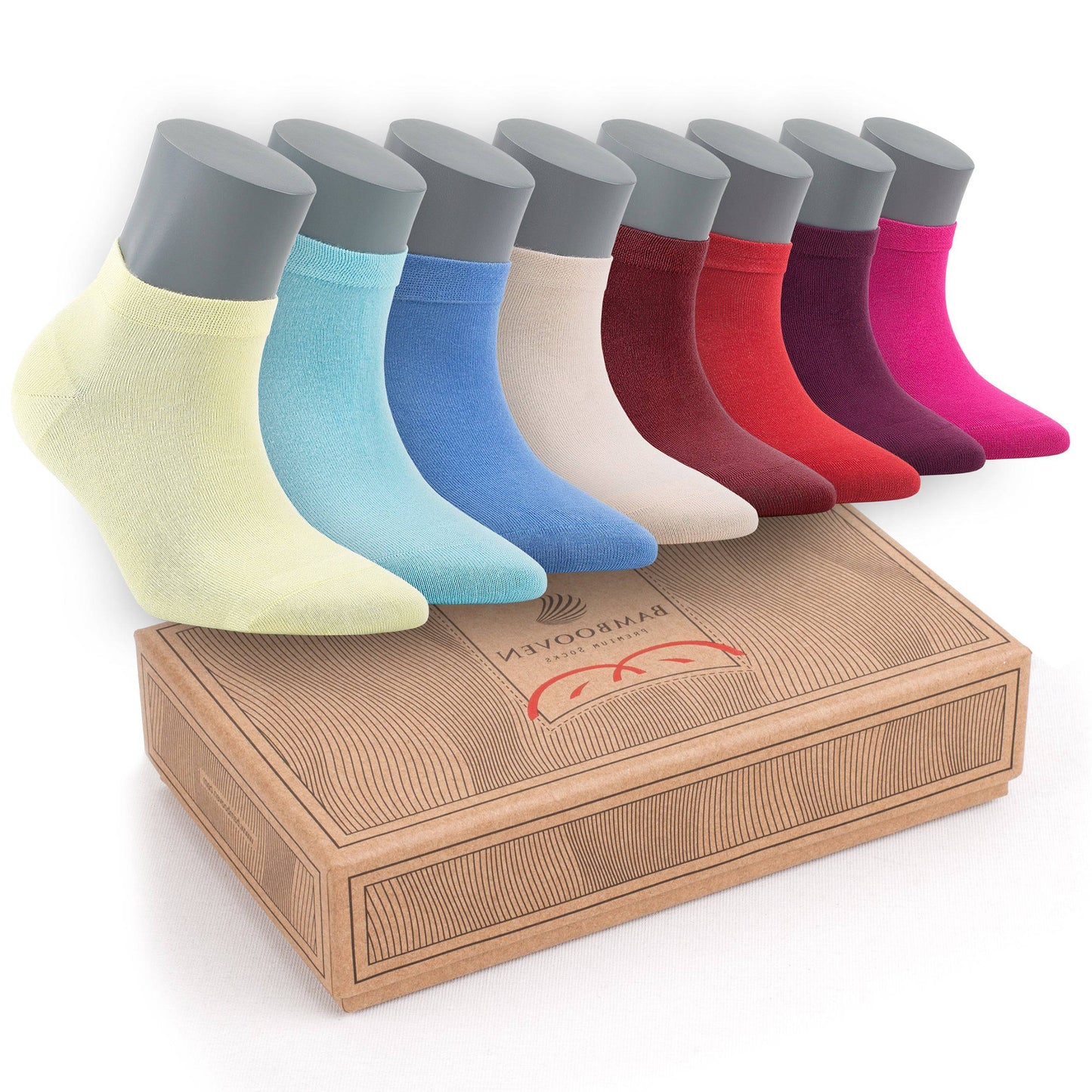 Women’s Bamboo Ankle Socks 8-Pack
