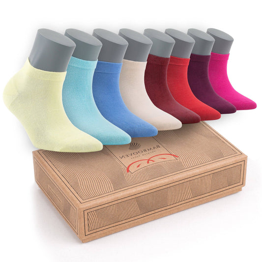 Women’s Bamboo Ankle Socks 8-Pack