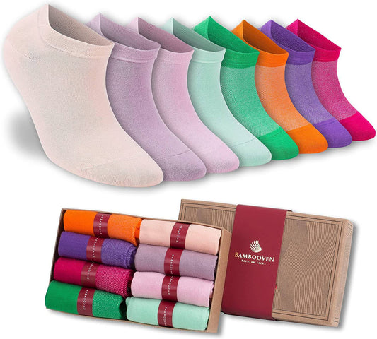 Women’s Bamboo Ankle Socks 8-Pack