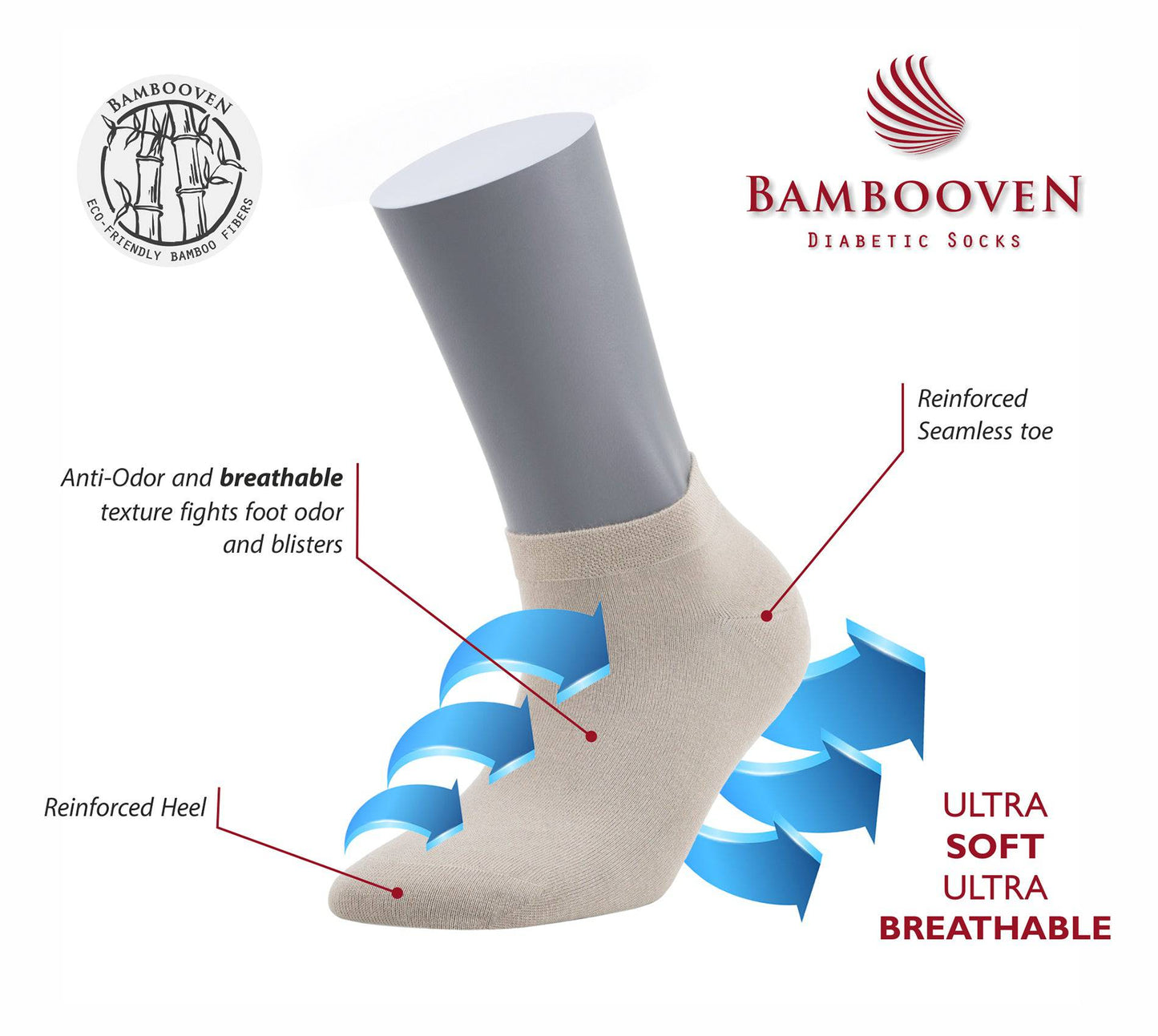 Women’s Bamboo Ankle Socks 8-Pack