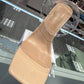 Basically Nude Clear Strap Block Heels – Comfortable & Stylish Footwear for Any Occasion