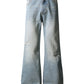 STONE WASH DISTRESSED BOOTCUT DENIM