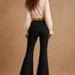 Rodeo Bell Bottom Jean in Black/Pink