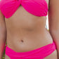 2 Piece Exotic Ruched Halter Neckline Bikini