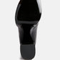 Beamer Faux Leather High Heeled Ankle Boots