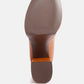 Beamer Faux Leather High Heeled Ankle Boots