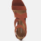 Benicia Elastic Strappy Block Heel Sandals