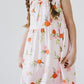 Tangerine Ruffle Cross Back Dress