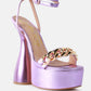 Big Bash Metallic High Platform Chunky Sandals