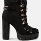 Birch Block Heeled Ankle Boots
