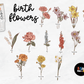 Birth Flower Garden 40oz Metal Tumbler With Lid and Straw