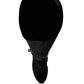 Bison High Heeled Long Velvet Boots