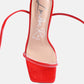 Biten Berry Spool Heel Lace Up Sandals