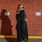 Black Sequin Caftan Kaftan Dress