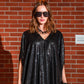 Black Sequin Caftan Kaftan Dress