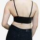Nude Shade Faux Leather Bralette