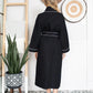 Waffle Piping Bathrobe – Lightweight Spa-Style Comfort