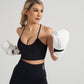 Blaire Sport Cross Back Ribbed Padded Sports Bra