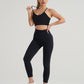Blaire Sport Cross Back Ribbed Padded Sports Bra