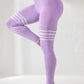 Blaire Sport Gym Babe Striped Booty Butt Lifting Workout Leggings
