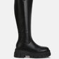 Blume Faux Leather Chunky Platform Knee Length Boots