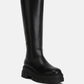 Blume Faux Leather Chunky Platform Knee Length Boots