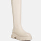 Blume Faux Leather Chunky Platform Knee Length Boots