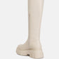 Blume Faux Leather Chunky Platform Knee Length Boots