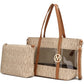MKF Collection by Mia K. - Belinda Signature Tote Bag and Pouch Set