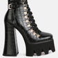 Boogie High Platform Lace Up Boots