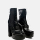 Boomer Chunky High Block Heel Boots