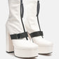 Boomer Chunky High Block Heel Boots