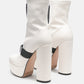 Boomer Chunky High Block Heel Boots