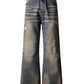 SANDWASH DISTRESSED BOOTCUT DENIM