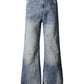 INDIGO DISTRESSED BOOTCUT DENIM