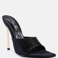 Bottoms Up Strappy Slip On Stiletto Heels