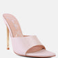 Bottoms Up Strappy Slip On Stiletto Heels