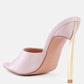 Bottoms Up Strappy Slip On Stiletto Heels