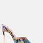 Bottoms Up Strappy Slip On Stiletto Heels
