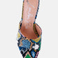 Bottoms Up Strappy Slip On Stiletto Heels