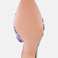 Bottoms Up Strappy Slip On Stiletto Heels