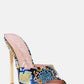 Bottoms Up Strappy Slip On Stiletto Heels