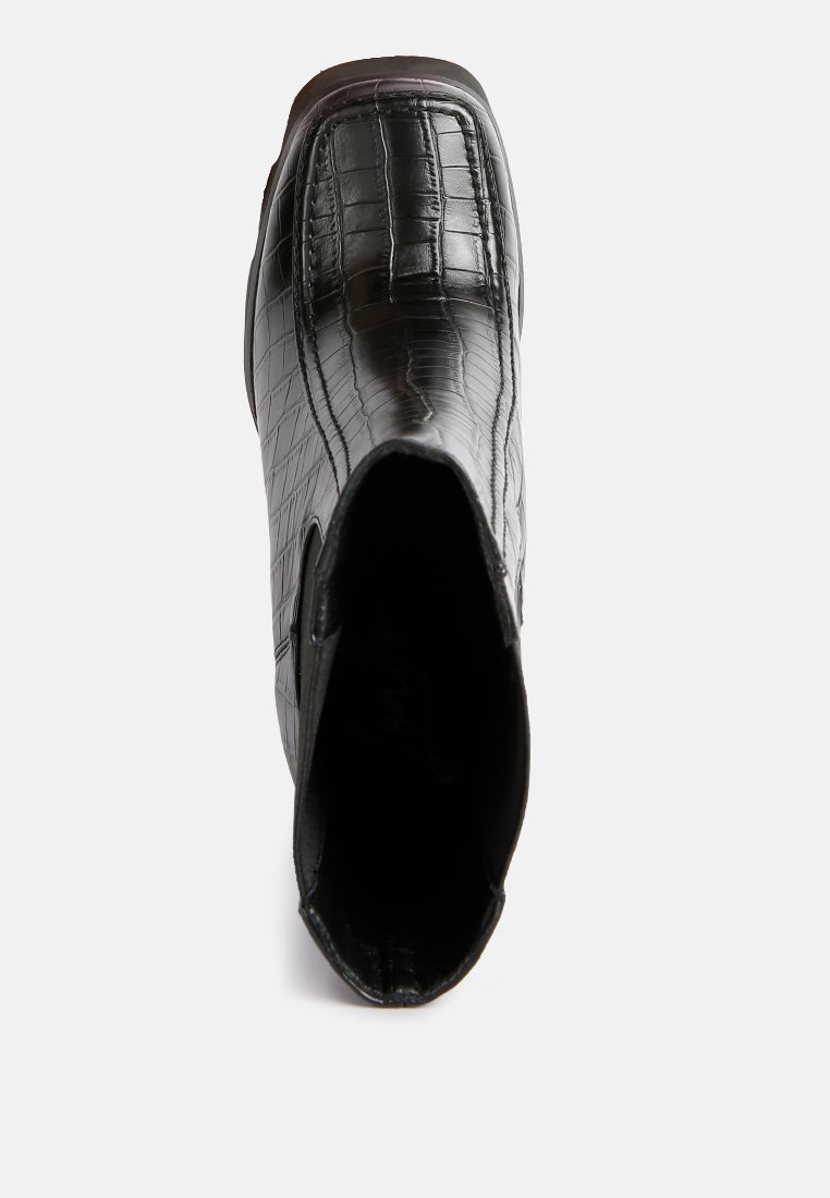 Bounty High Platform Heel Chelsea Boots