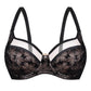 Unikat Zoe Semi-Sheer Soft Velvet Full Figure Underwire Bra