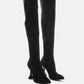 Brandy Faux Suede Over The Knee High Heeled Boots